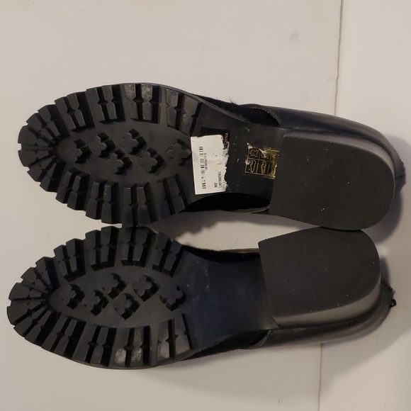 Jeffrey Campbell Encountr Black Calf Hair Leather Loafers Size 7 NWOT'S - Picture 9 of 9